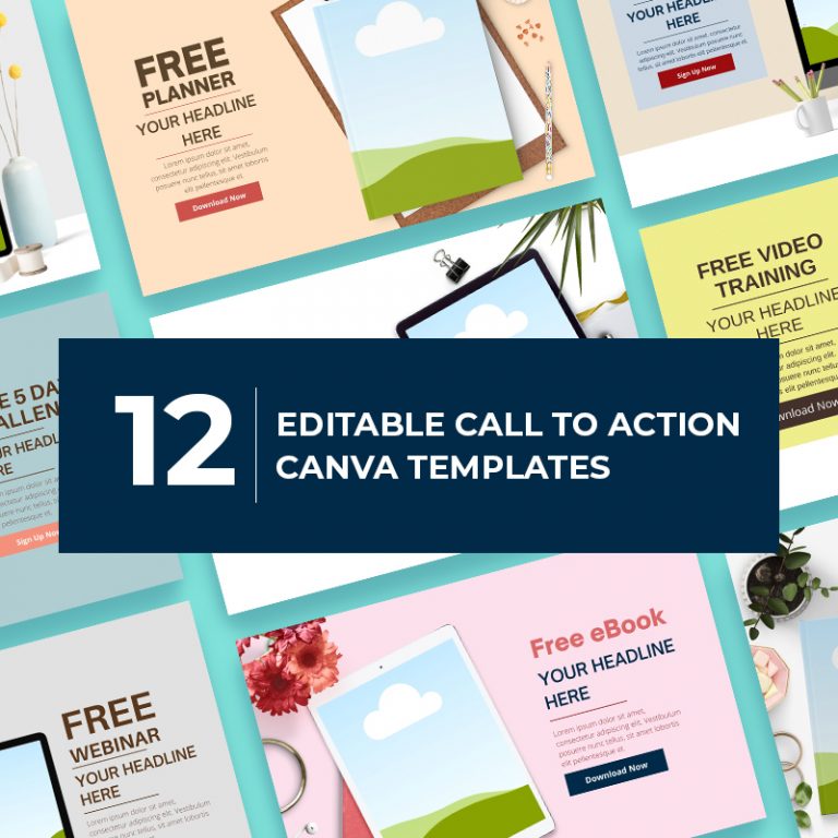 12 Editable Call To Action (CTA) Canva Templates The Lead Lady